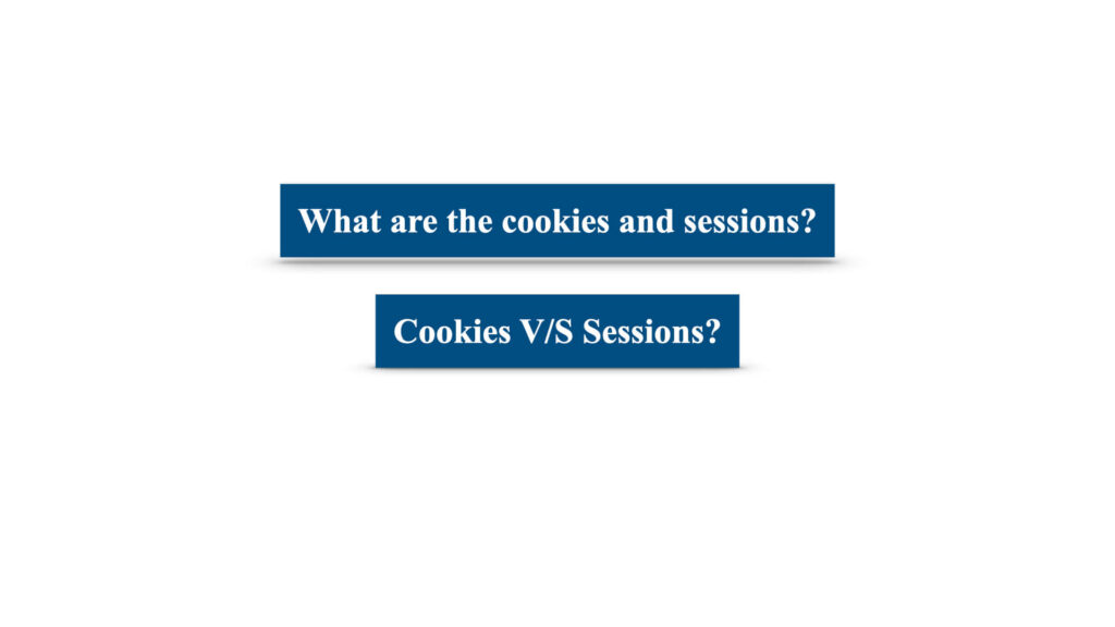 ‎cookies and sessions